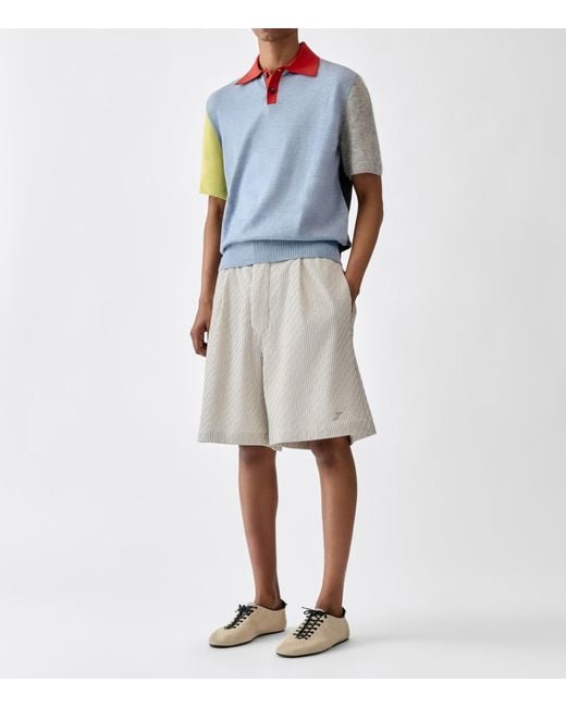 Jacquemus White Elasticated Waist Shorts for men