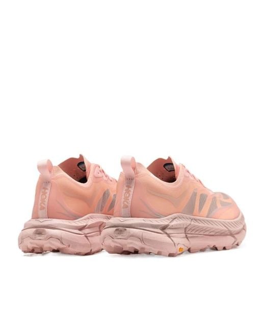 Hoka One One Pink Mafate Speed 4 Lite Lace-Up Sneakers for men