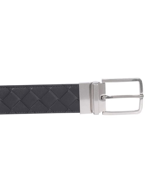 Bottega Veneta White Intrecciato Belt for men
