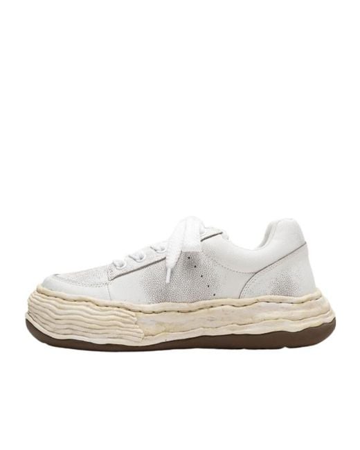 Maison Mihara Yasuhiro White Oliver Sculpted-Sole Sneakers for men