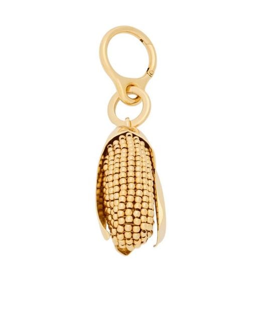 Loewe Metallic Beaded Corn Charm