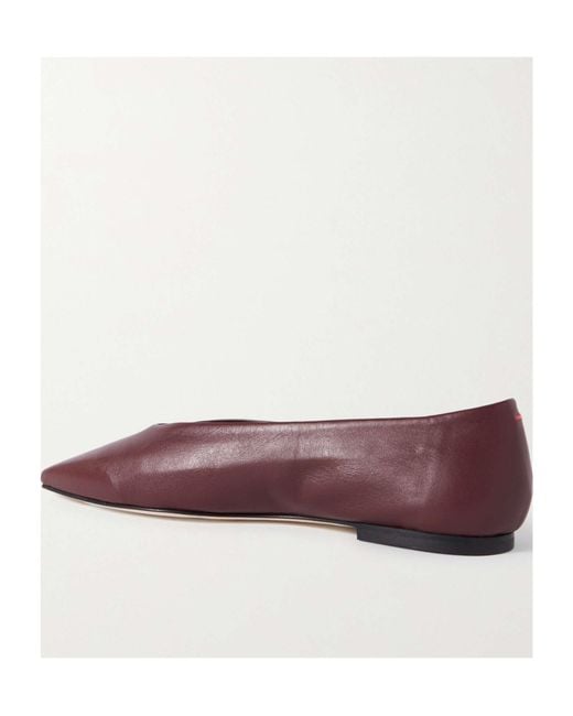 Aeyde Brown Slip-On Ballet Shoes