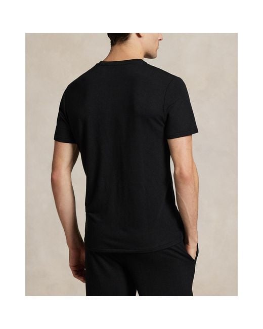 Polo Ralph Lauren Black Puck Logo T-Shirt for men