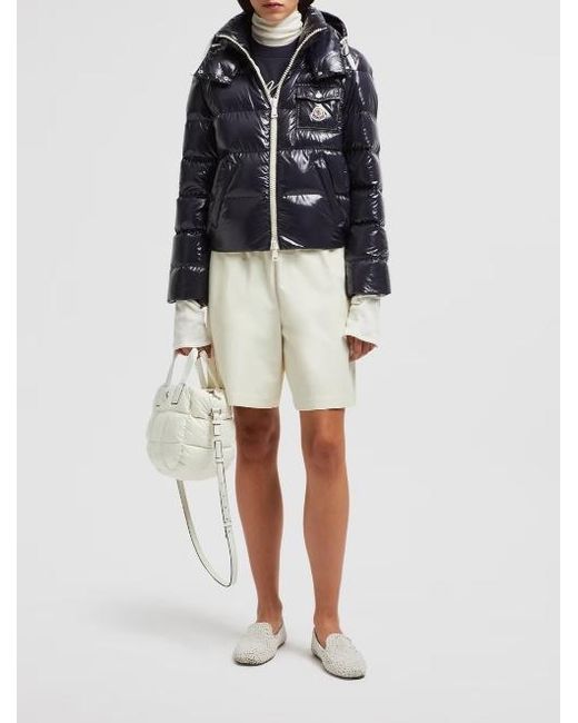Moncler Blue Andro Zip-Up Padded Jacket