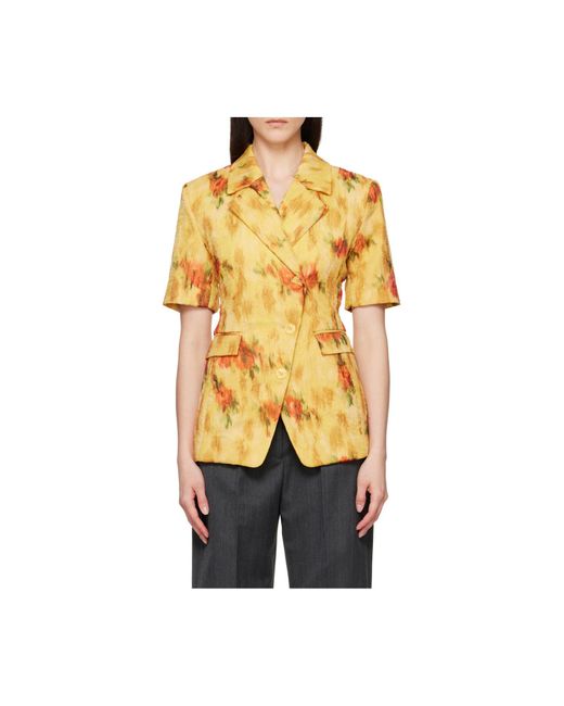 Ganni Yellow Blazer