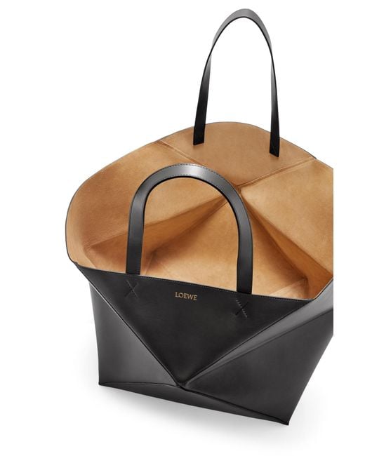 Loewe Black Xxl Puzzle Fold Tote Bag for men