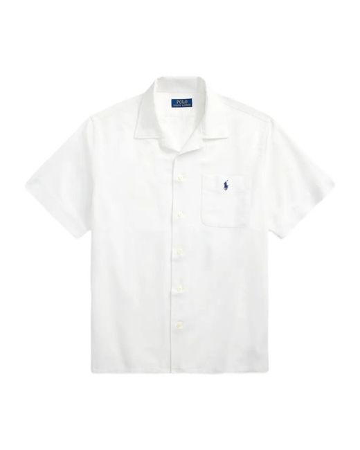 Polo Ralph Lauren White Cotton Shirt for men