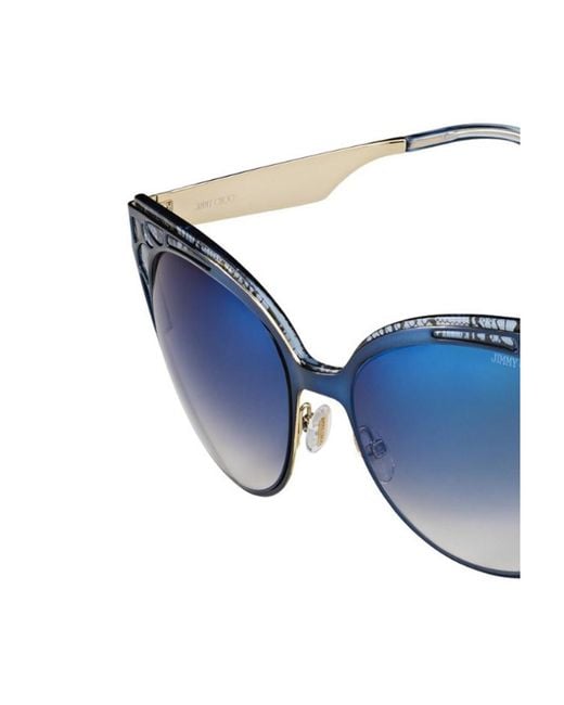 Jimmy Choo Blue Logo Sunglasses