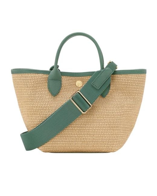 Longchamp Green Le Pliage Collection Xs Basket Bag