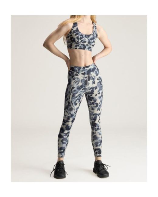 Adidas By Stella McCartney Blue Printed Performance Trousers