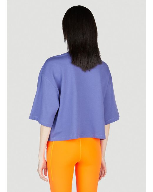 The North Face Blue X Online Ceramics Graphic-Printed Cropped T-Shirt