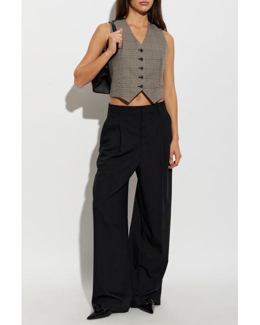 IRO Gray V-Neck Vest
