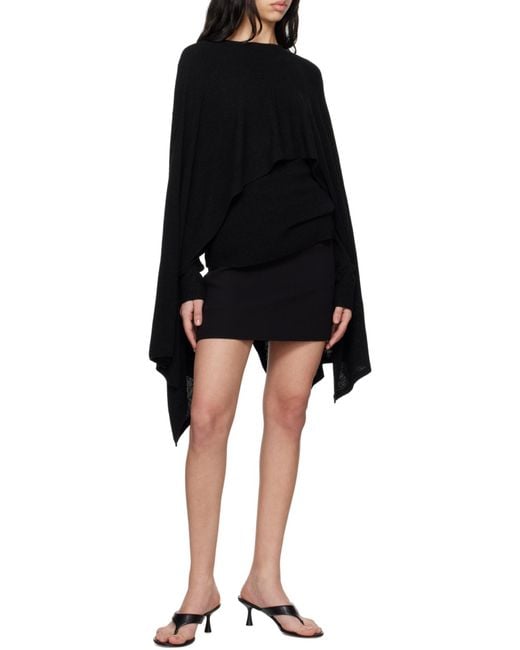 Totême  Black Cape-Design Sweater
