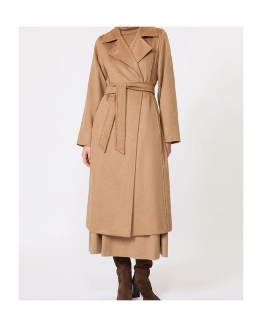 Max Mara Natural Manuela Belted Coat