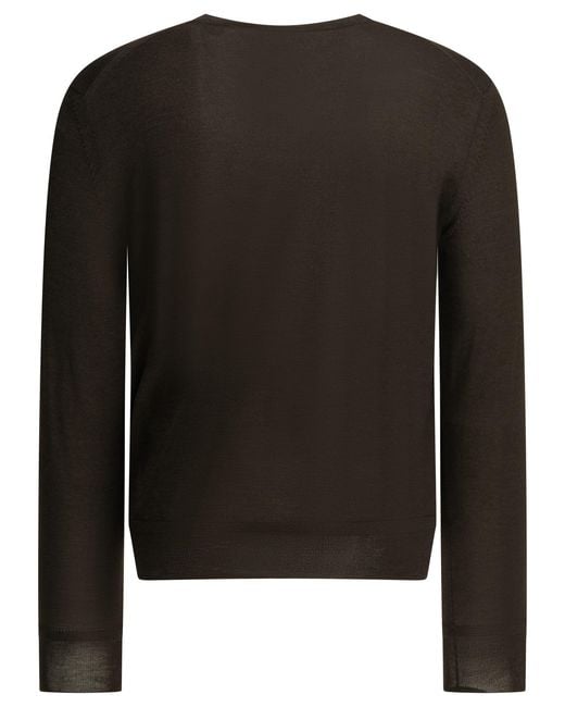 Tom Ford Black Long-Sleeved Sweater for men