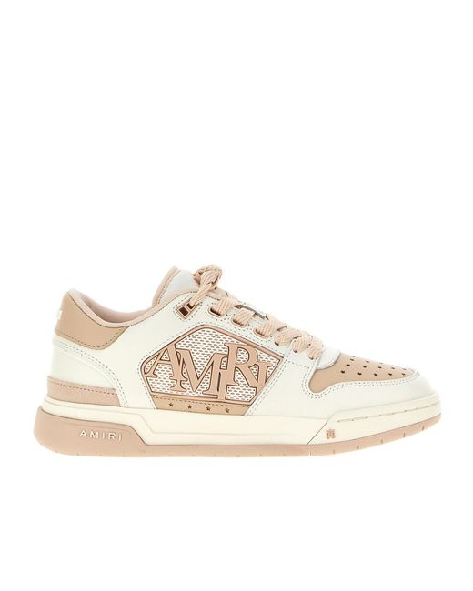 Amiri Natural Low Lace-Up Sneakers