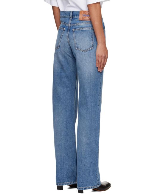 Off-White c/o Virgil Abloh Blue Straight-Leg Jeans