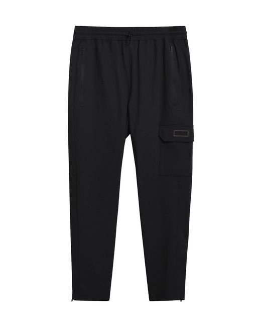 Barbour Black Logo-Detail Cargo Pants for men