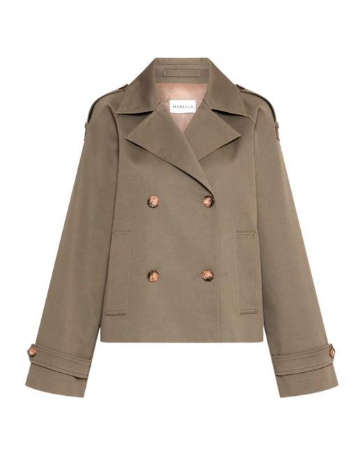Marella Multicolor Short Trench Coat