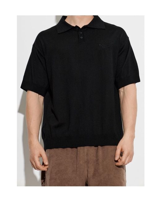 MCM Black X Dj Khaled Knit Polo Shirt for men