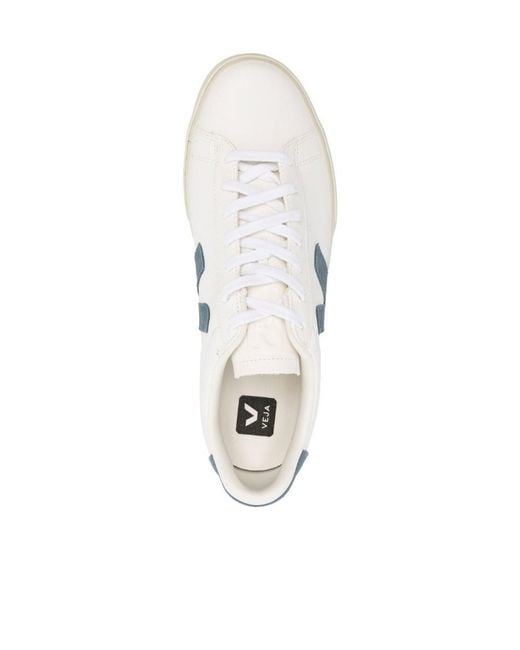 Veja White Campo Low-Top Sneakers for men