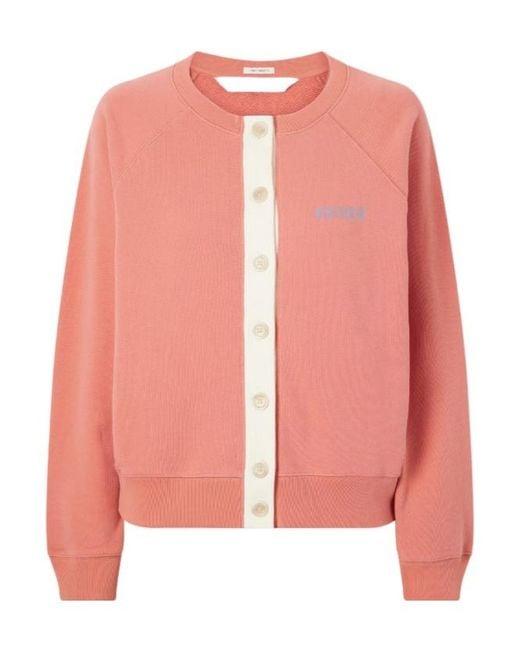 Mother Pink Cotton Cardigan