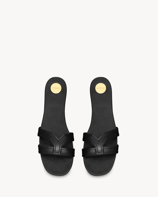 Saint Laurent White Mabrouka Slip-On Sandals