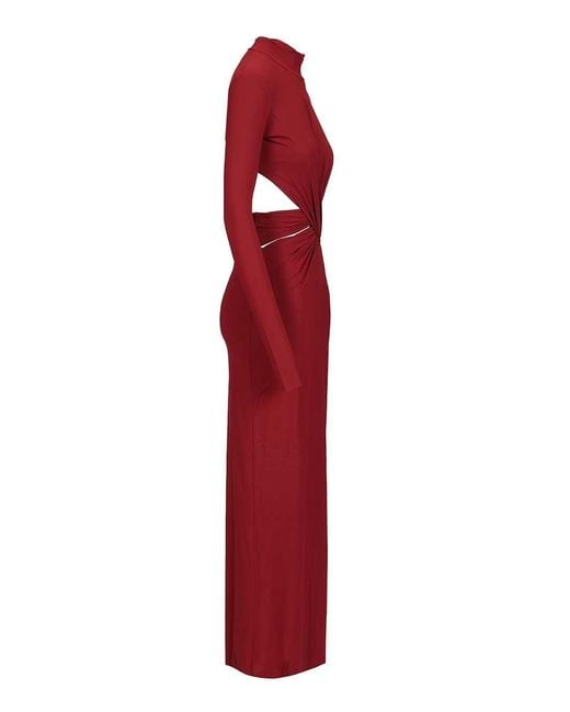 Amazuìn Red Leonie Twist Maxi Dress
