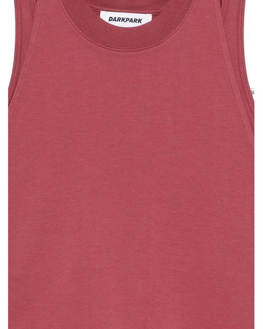 DARKPARK Red Milla Cut-Out Tank Top