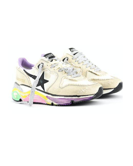 Golden Goose Deluxe Brand White Running Sole Sneakers