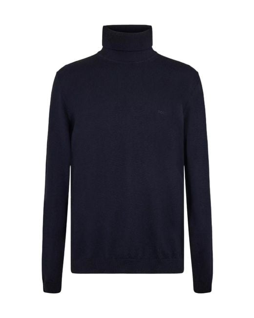 Boss Blue Baldebert E Turtle Neck Jumper for men