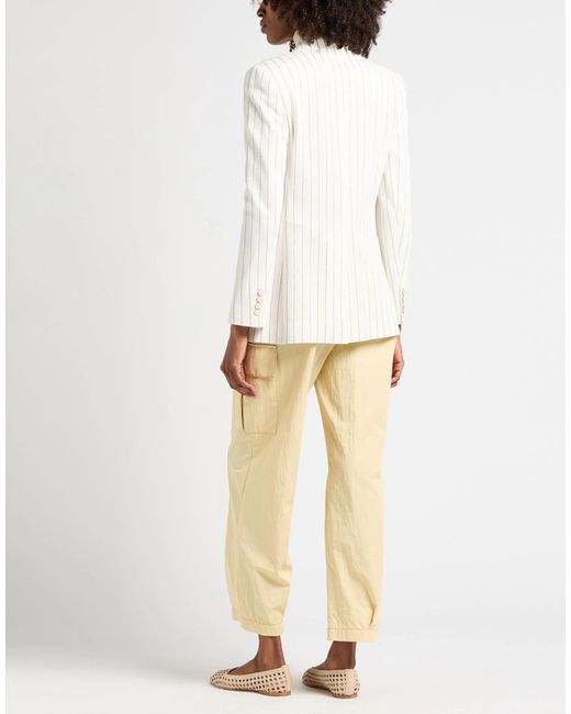 Max Mara White Single-Breasted Blazer