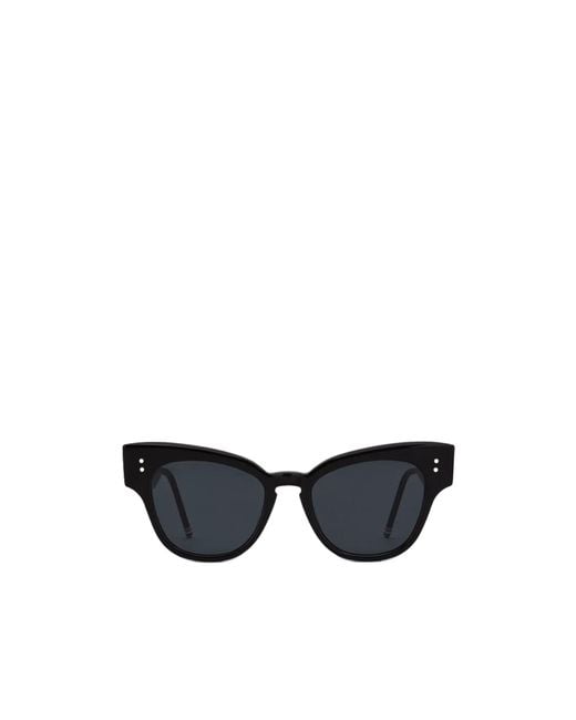 Thom Browne Black Cat-Eye Frame Sunglasses
