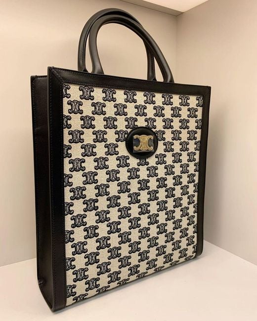Céline Black Small Cabas Vertical