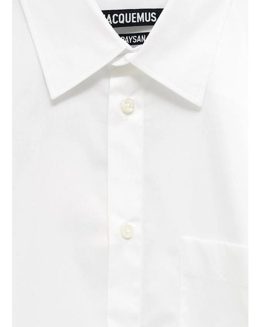 Jacquemus White Cotton Shirt for men