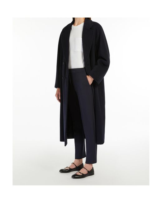 Max Mara Blue Pegno Slim-Fit Trousers