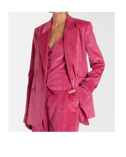 Gabriela Hearst Pink Long-Sleeved Suit Jacket
