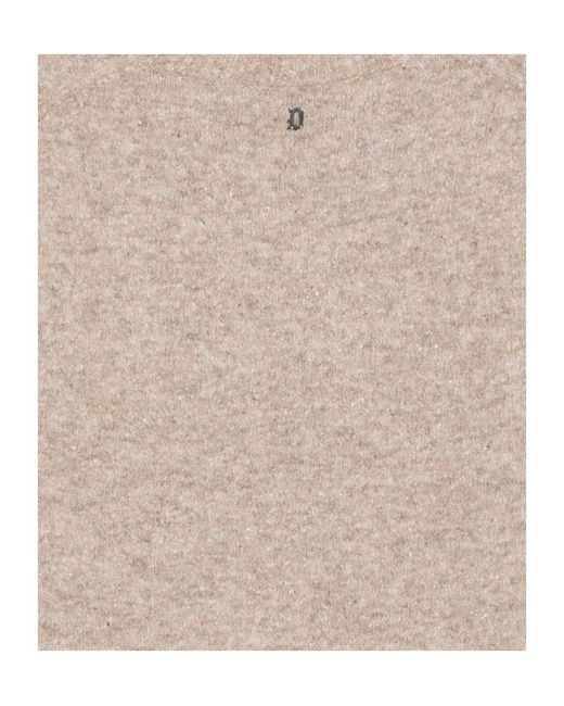 Dondup Natural Ribbed Knit Sweater for men