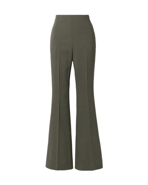 Akris Gray Woolblend Flared Pants