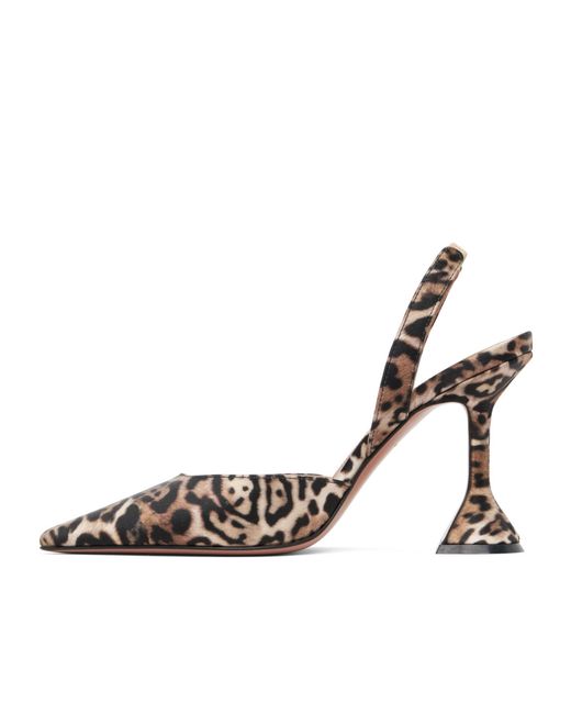 AMINA MUADDI Metallic Holli Sling 95 Pointed-Toe High-Heeled Sandals