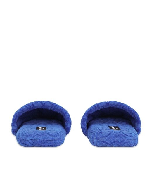 Dolce & Gabbana Blue Round Toe Slippers