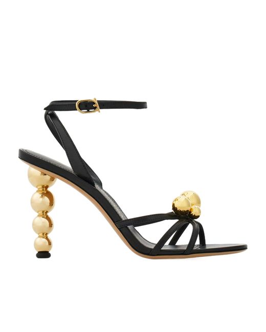 Ferragamo White Heeled Sandals "Karina"