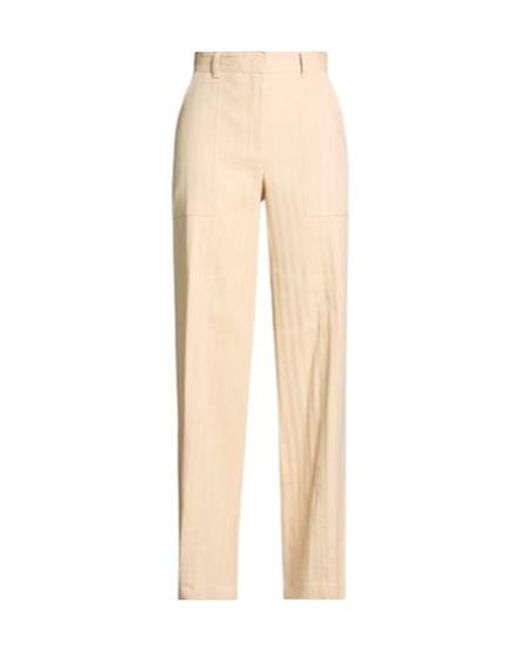 MAX&Co. Natural Casual Wide-Leg Pants