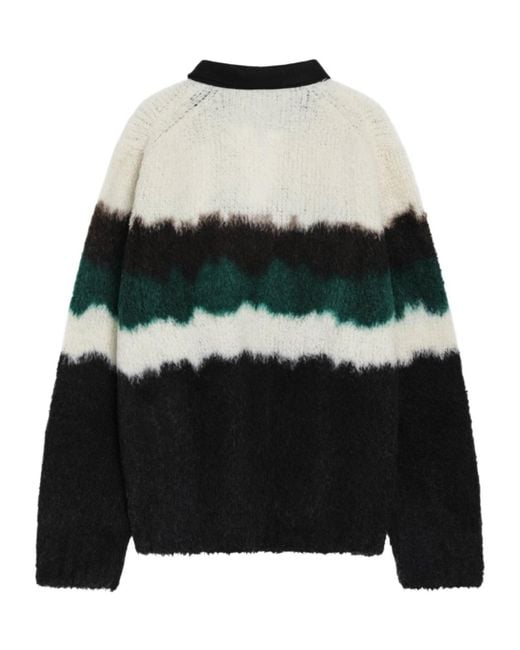 Sacai Black Long-Sleeved Sweater for men