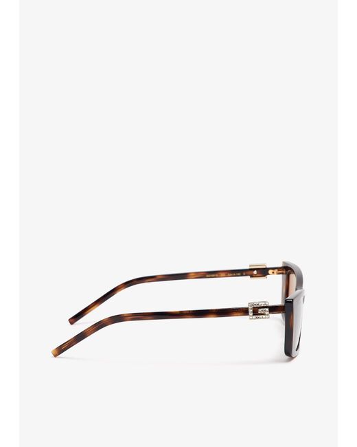 Gucci White Cat Glasses Frame Sunglasses