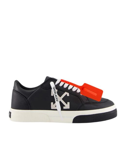 Off-White c/o Virgil Abloh Red New Low Vulcanized Lace-Up Sneakers for men