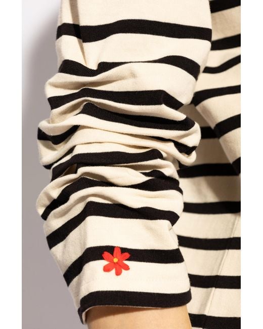 Tory Burch Multicolor Scrunch-Sleeved T-Shirt Dress