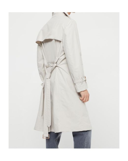 Brunello Cucinelli White Water-Resistant Trench Coat for men
