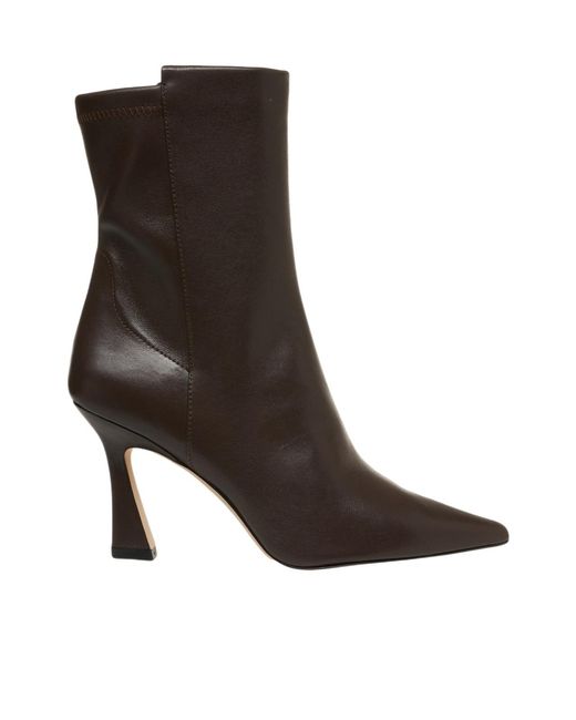 Stuart Weitzman Brown Pointed Ankle Boots