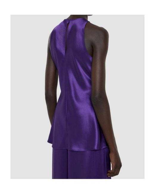 Joseph Purple Ritz Sleeveless Top